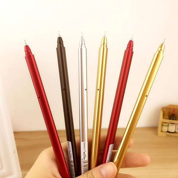gel pens 1 pcs korea stationery metal feel neutral pen creative ink black or red signature office supplies
gel pens 1 pcs korea stationery metal feel neutral pen creative ink black or red signature office supplies