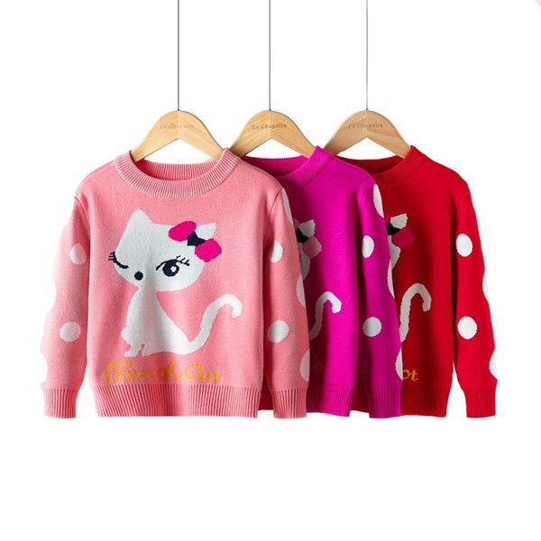 pullover girls sweater cartoon cat winter thick knitted bottoming wool for girl toddler kids clothing birthday present, Blue
pullover girls sweater cartoon cat winter thick knitted bottoming wool for girl toddler kids clothing birthday present, Blue