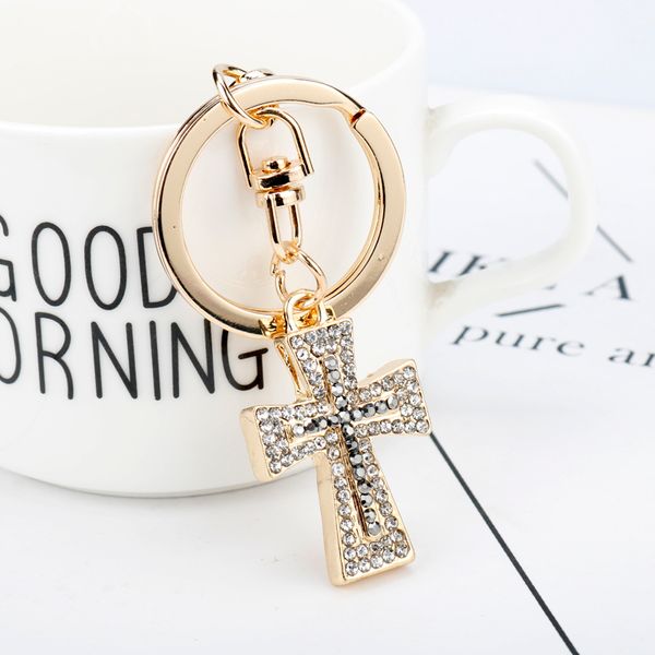 Fashion Luxury Crystal Cross Keychain Women Handbag Keyrings Metal Car Accessories Llavero Lover Jesus Chaveiro Keychain Jewelry
Fashion Luxury Crystal Cross Keychain Women Handbag Keyrings Metal Car Accessories Llavero Lover Jesus Chaveiro Keychain Jewelry
