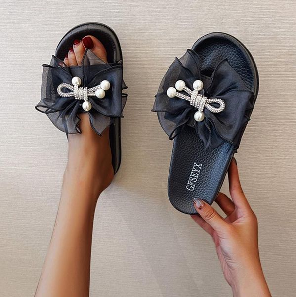 slippers fashion women's elegant casual shoes breathable outdoor pure color butterfly-knot flat zapatos mujer, Black
slippers fashion women's elegant casual shoes breathable outdoor pure color butterfly-knot flat zapatos mujer, Black