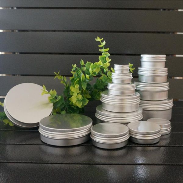 storage bottles & jars 5/10/15/20/30/50/60/80/100/110/150/200g silver refillable round aluminum box metal tin cosmetic cream diy empty
storage bottles & jars 5/10/15/20/30/50/60/80/100/110/150/200g silver refillable round aluminum box metal tin cosmetic cream diy empty
