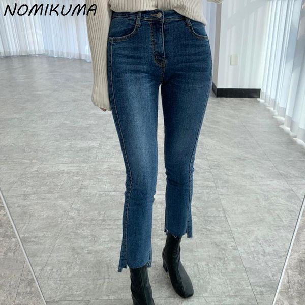 women's pants & capris nomikuma elegant slim jeans women korean high waisted ankle-length trousers 2021 autumn demin irregular flare 6l, Black;white
women's pants & capris nomikuma elegant slim jeans women korean high waisted ankle-length trousers 2021 autumn demin irregular flare 6l, Black;white