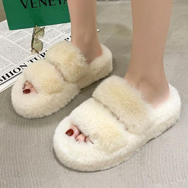 slippers platform winter shoes indoor artificial fur cute chunky fluffy women house soft furry keep warm fuzzy, Black
slippers platform winter shoes indoor artificial fur cute chunky fluffy women house soft furry keep warm fuzzy, Black
