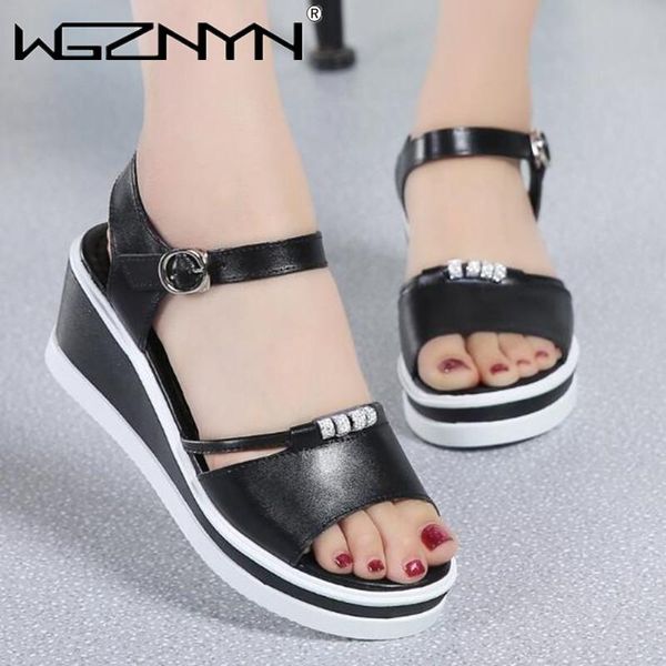 sandals women genuine leather 2021 summer pumps platform sandal roman high heels flip flop wedges crystal peep toe, Black
sandals women genuine leather 2021 summer pumps platform sandal roman high heels flip flop wedges crystal peep toe, Black