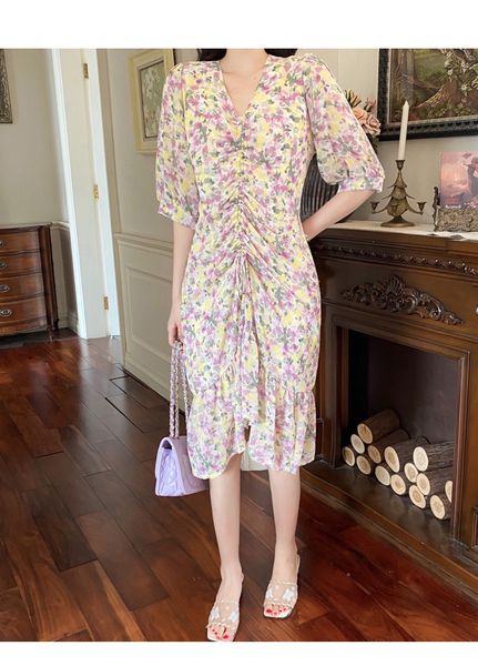 2021 new pregnant woman v-neck purple irregular french flower summer , with lace up jf2t, Black;gray
2021 new pregnant woman v-neck purple irregular french flower summer , with lace up jf2t, Black;gray