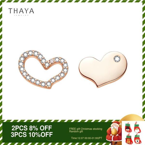 thaya real s925 silver heart shape earring stud zircon charm for women girl fine fashion engagement jewelry gift, Golden;silver
thaya real s925 silver heart shape earring stud zircon charm for women girl fine fashion engagement jewelry gift, Golden;silver