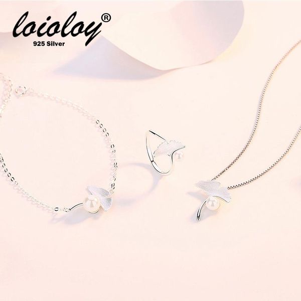 loioloy ginkgo biloba pendant necklace bracelet ring set genuine 925 sterling silver pearl jewelry women valentine gifts bracelet, earrings, Black
loioloy ginkgo biloba pendant necklace bracelet ring set genuine 925 sterling silver pearl jewelry women valentine gifts bracelet, earrings, Black