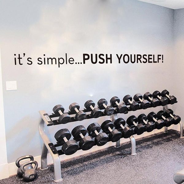 wall stickers gym it's simple push yourself sticker fitness office inspirational motivational quote decal home decor
wall stickers gym it's simple push yourself sticker fitness office inspirational motivational quote decal home decor