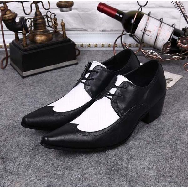 dress shoes italian classic black white brogue genuine leather lace up high heels mens formal business party office wedding
dress shoes italian classic black white brogue genuine leather lace up high heels mens formal business party office wedding