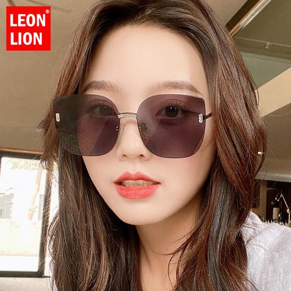 leonlion luxury cateye sunglasses women 2021 vintage glasses for women/men retro rimless feminino, White;black
leonlion luxury cateye sunglasses women 2021 vintage glasses for women/men retro rimless feminino, White;black