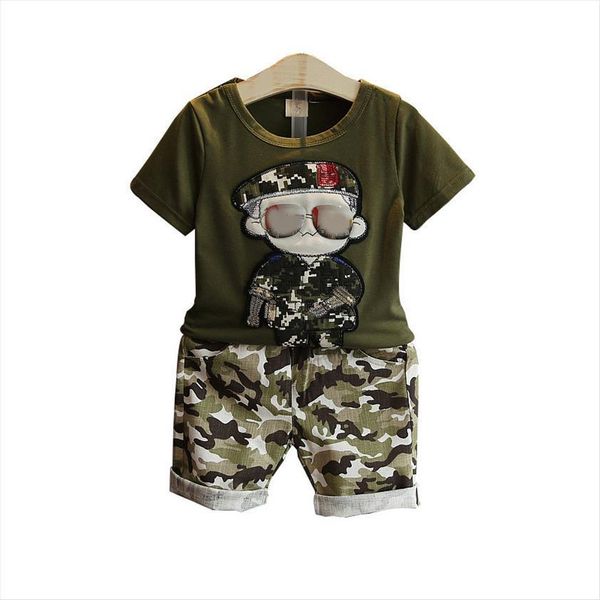 Childrens Clothes Summer Kids Short Sleeves T Shirt Camouflage Shorts Suits Toddler Boys Clothing Sets, White
Childrens Clothes Summer Kids Short Sleeves T Shirt Camouflage Shorts Suits Toddler Boys Clothing Sets, White