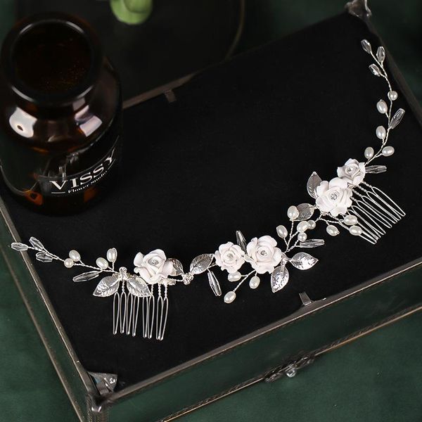 hair clips & barrettes fashion bridal wedding hairband pearl flower headband women combs luxury handmade silver color headdress accessory xh, Golden;silver
hair clips & barrettes fashion bridal wedding hairband pearl flower headband women combs luxury handmade silver color headdress accessory xh, Golden;silver