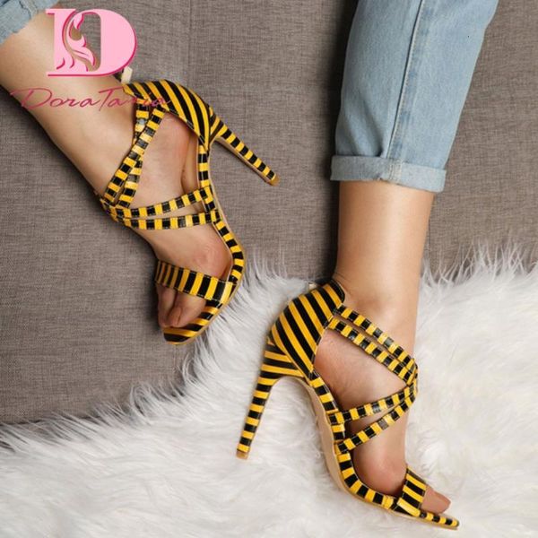 sandals doratasia big size 35-42 brand female summer stripe thin high heels women party novelty shoes woman 0zb3, Black
sandals doratasia big size 35-42 brand female summer stripe thin high heels women party novelty shoes woman 0zb3, Black