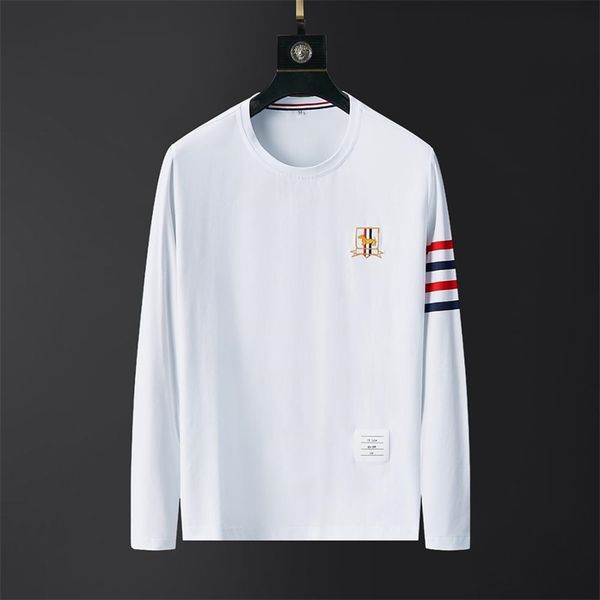 brand men clothing t shirts autumn long sleeve clothes plus size homme black korean style fashion loose 210329, White;black
brand men clothing t shirts autumn long sleeve clothes plus size homme black korean style fashion loose 210329, White;black
