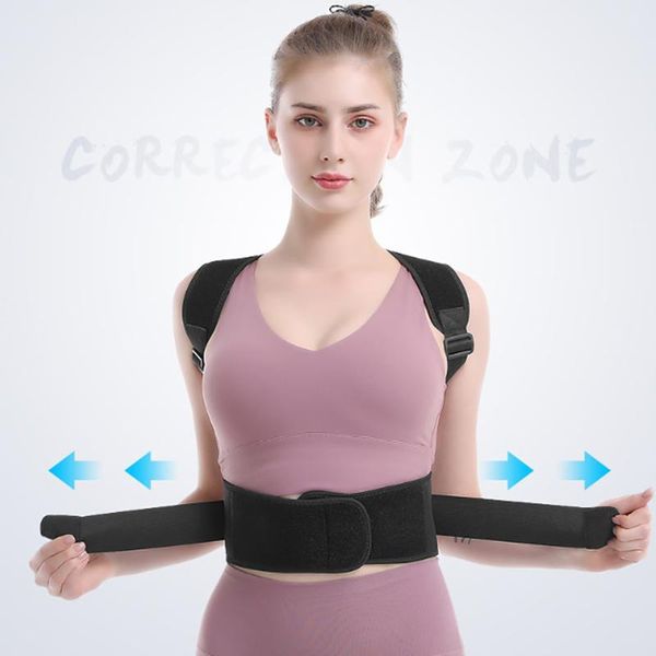 back waist posture corrector belt adjustable shoulder lumbar brace children spine support trainer, Black;blue
back waist posture corrector belt adjustable shoulder lumbar brace children spine support trainer, Black;blue