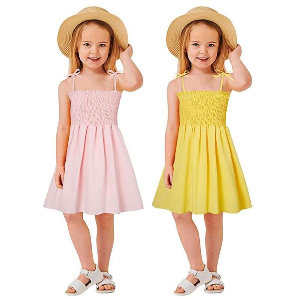 girl's dresses children's dress 2021 summer toddler kids baby girls solid slip ruffle beach princess clothes, Red;yellow
girl's dresses children's dress 2021 summer toddler kids baby girls solid slip ruffle beach princess clothes, Red;yellow