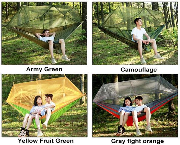 camp furniture mosquito proof outdoor parachute cloth hammock with net nylon double camping air tent
camp furniture mosquito proof outdoor parachute cloth hammock with net nylon double camping air tent