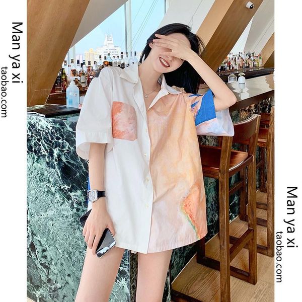 women's blouses & shirts 2021 long sleeve women fashion ladies shirt female loose girls clothing baggy, White
women's blouses & shirts 2021 long sleeve women fashion ladies shirt female loose girls clothing baggy, White