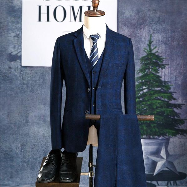 men's suit business plaid casual three-piece (coat + pants vest) wedding groom groomsmen dress suits & blazers, White;black
men's suit business plaid casual three-piece (coat + pants vest) wedding groom groomsmen dress suits & blazers, White;black