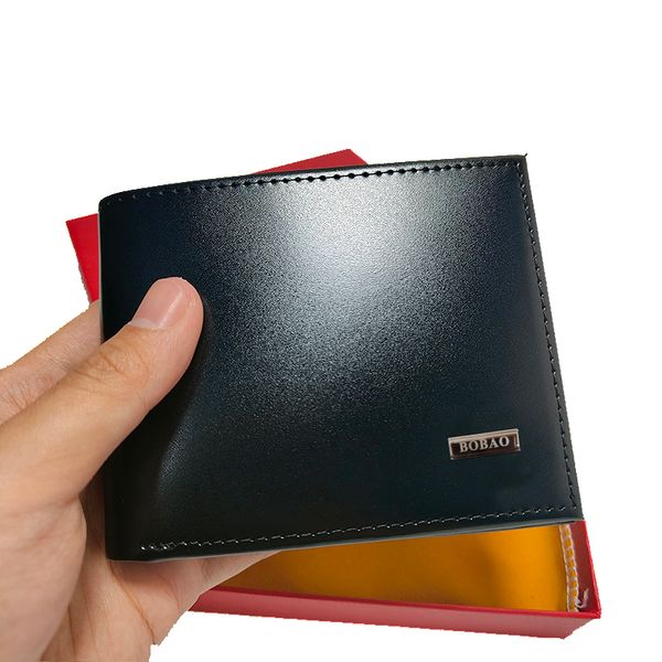 bobao men's wallet thin card holder pure cowhide super soft driver's license bag fashion design man short slim wallets, Red;black
bobao men's wallet thin card holder pure cowhide super soft driver's license bag fashion design man short slim wallets, Red;black