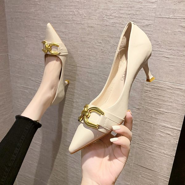 luxury dress shoes hepburn high heel's summer 2021 soft leather workplace comfortable pointed thin heel shallow mouth single shoe, Black
luxury dress shoes hepburn high heel's summer 2021 soft leather workplace comfortable pointed thin heel shallow mouth single shoe, Black