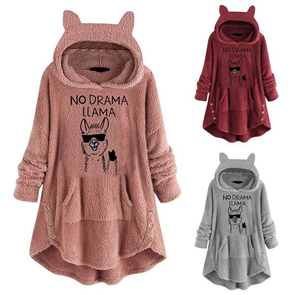 women's hoodies & sweatshirts women winter fluffy hooded sweatshirt long sleeve fleece pullover casual autumn irregular coat top, Black
women's hoodies & sweatshirts women winter fluffy hooded sweatshirt long sleeve fleece pullover casual autumn irregular coat top, Black