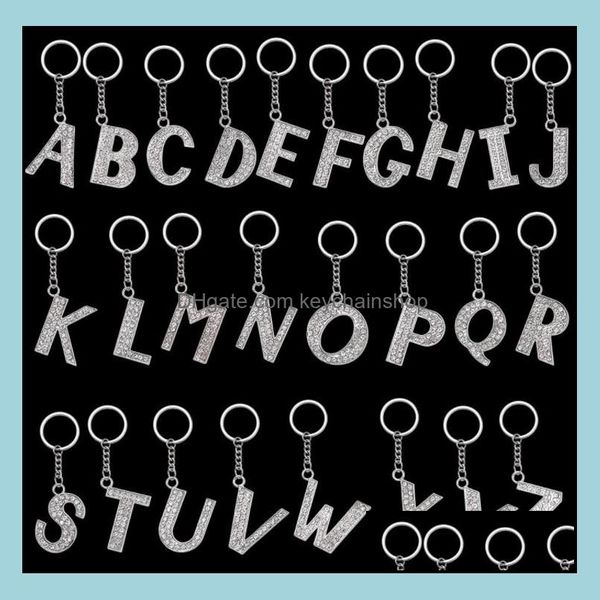key rings jewelry 26 a-z crystal english initial keychain letter charm holders handbag pendant fashion gift drop delivery 2021 u1dwk, Slivery;golden
key rings jewelry 26 a-z crystal english initial keychain letter charm holders handbag pendant fashion gift drop delivery 2021 u1dwk, Slivery;golden