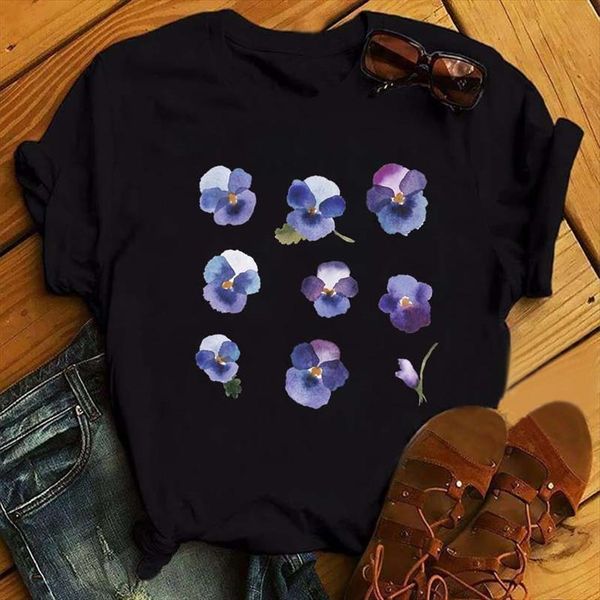and women fashiom flower men t shirt graphic printed funny harajuku female black tshirts 90s girl streetwear short sleeves, White;black
and women fashiom flower men t shirt graphic printed funny harajuku female black tshirts 90s girl streetwear short sleeves, White;black