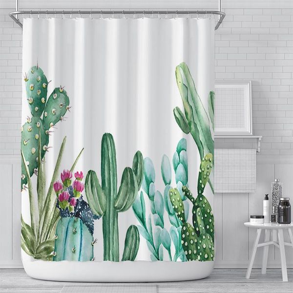 shower curtains cactus with hooks green plant bath curtain for bedroom waterproof 180x180cm
shower curtains cactus with hooks green plant bath curtain for bedroom waterproof 180x180cm