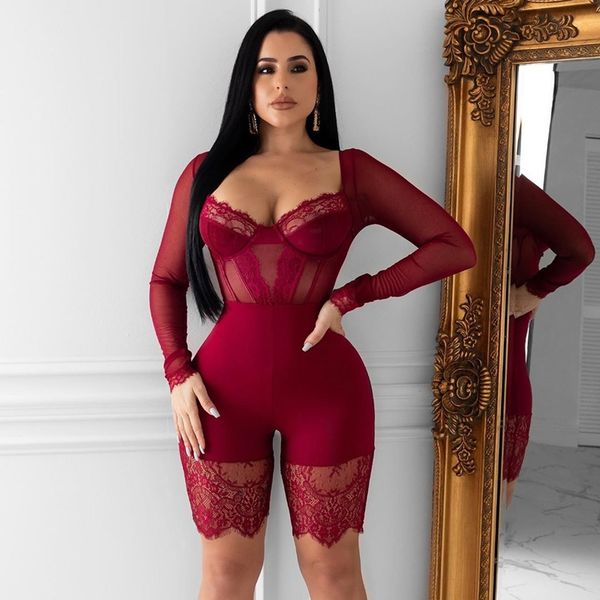 skinny bodysuit womens romper mesh patchwork black lace bodysuit long sleeve elegant club party bodycon romper playsuit, Black;white
skinny bodysuit womens romper mesh patchwork black lace bodysuit long sleeve elegant club party bodycon romper playsuit, Black;white