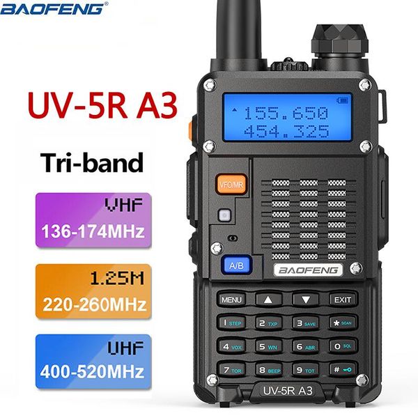 baofeng tri-band radio uv-5r a3 220-260mhz 5watts portable two way amateur ham transceiver iii bf-f8hp walkie talkie
baofeng tri-band radio uv-5r a3 220-260mhz 5watts portable two way amateur ham transceiver iii bf-f8hp walkie talkie