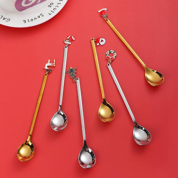 spoons christmas spoon coffee stirring stainless steel tableware creative pendant
spoons christmas spoon coffee stirring stainless steel tableware creative pendant