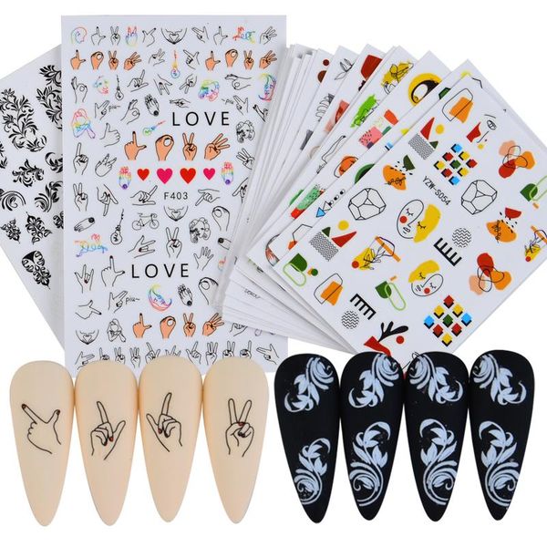 stickers & decals 1pc 3d nail sticker flower idyllic spring design sliders nails art inscriptions manicure tattoo decorations, Black
stickers & decals 1pc 3d nail sticker flower idyllic spring design sliders nails art inscriptions manicure tattoo decorations, Black