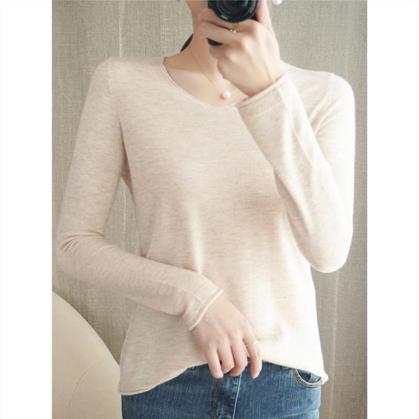 women's sweaters autumn and winter style fine spinning wool loose short sweater v-neck pullover knitted cashmere bottoming shirt thin, White;black
women's sweaters autumn and winter style fine spinning wool loose short sweater v-neck pullover knitted cashmere bottoming shirt thin, White;black
