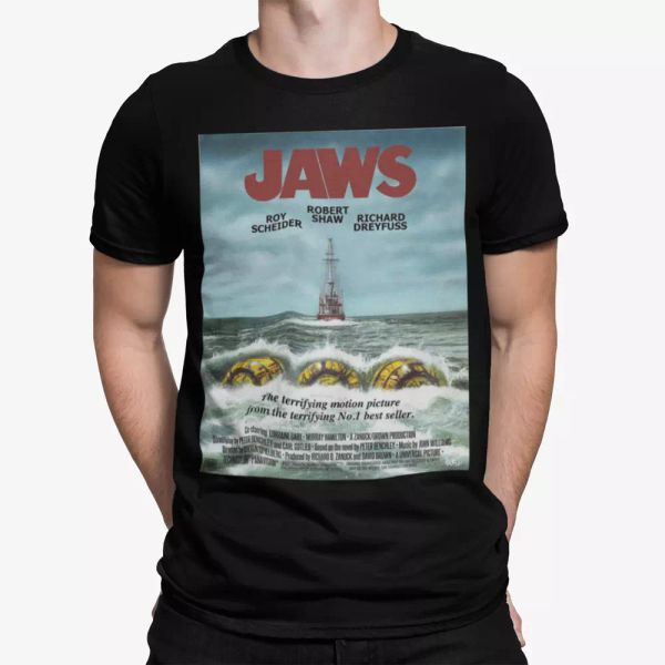 Jaws T-Shirt Poster Retro Art Shark Tee 70s 80s Horror Movie Film Gift UK, White;black
Jaws T-Shirt Poster Retro Art Shark Tee 70s 80s Horror Movie Film Gift UK, White;black
