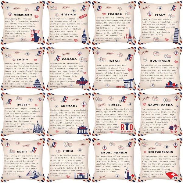 cushion/decorative pillow simple envelope letter office throw cushion cover country profile printing sofa living room decoration square case
cushion/decorative pillow simple envelope letter office throw cushion cover country profile printing sofa living room decoration square case