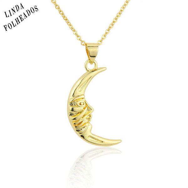 pendant necklaces arrived gold-plated copper inlaid with zircon simplicity moon fashion necklace jewelry gift, Silver
pendant necklaces arrived gold-plated copper inlaid with zircon simplicity moon fashion necklace jewelry gift, Silver