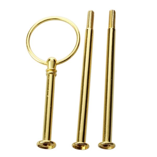 wedding metal gold 3 tier cake stand center handle rods fittings kit other bakeware
wedding metal gold 3 tier cake stand center handle rods fittings kit other bakeware
