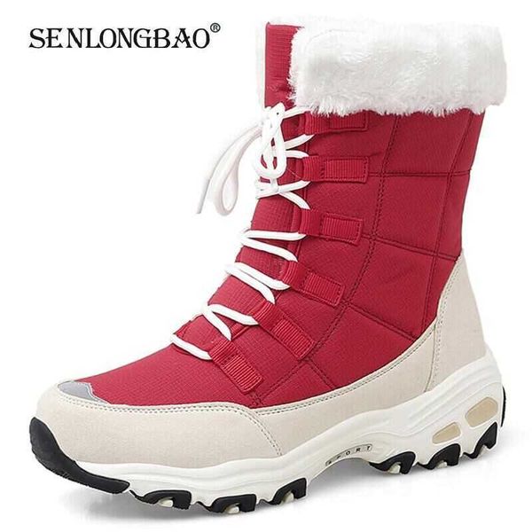 quality waterproof winter women boots keep warm mid-calf snow boots ladies lace-up comfortable short boots outdoor sneakers 210619, Black
quality waterproof winter women boots keep warm mid-calf snow boots ladies lace-up comfortable short boots outdoor sneakers 210619, Black