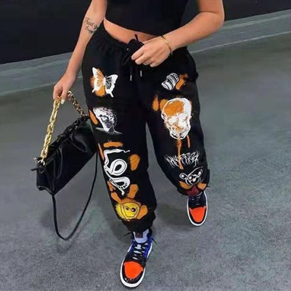sweatpant casual skull butterfly women capris print jogger sweat trousers cargo loose drawstring high waist harem pants, Black;white
sweatpant casual skull butterfly women capris print jogger sweat trousers cargo loose drawstring high waist harem pants, Black;white