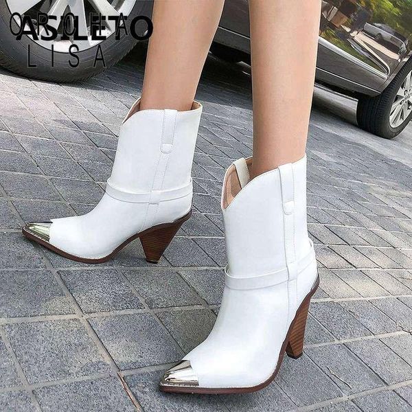 boots orcha lisa genuine leather cowboy women metal steel pointed toe high heels autumn winter snake ankle plus size 34-44, Black
boots orcha lisa genuine leather cowboy women metal steel pointed toe high heels autumn winter snake ankle plus size 34-44, Black