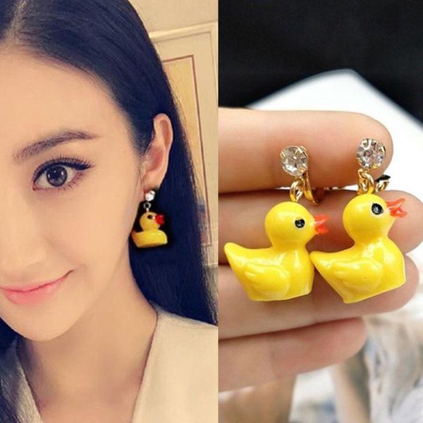 dangle & chandelier super cute mini yellow duck drop earrings no piercing small animals clip on for kid fashion jewelry, Silver
dangle & chandelier super cute mini yellow duck drop earrings no piercing small animals clip on for kid fashion jewelry, Silver