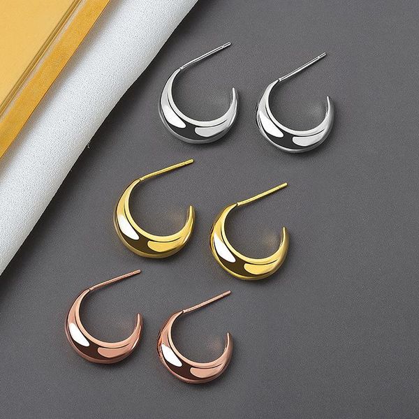 stud trendy smooth c shape earrings gold silver plated for women round fashion jewelry gift, Golden;silver
stud trendy smooth c shape earrings gold silver plated for women round fashion jewelry gift, Golden;silver