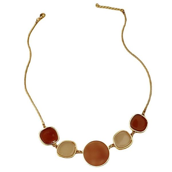 chokers elegant gold metal enamel choker necklace for women female party collar clavicle chain wedding jewelry, Golden;silver
chokers elegant gold metal enamel choker necklace for women female party collar clavicle chain wedding jewelry, Golden;silver