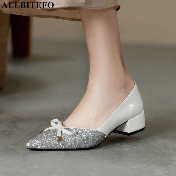 allbitefo fashion sequins genuine leather sweet bowtie women heels shoes thick heels wedding women shoes high heel shoes 210611, Black
allbitefo fashion sequins genuine leather sweet bowtie women heels shoes thick heels wedding women shoes high heel shoes 210611, Black