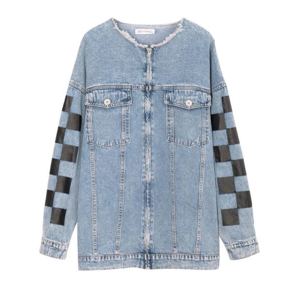 plus size outerwear & coats spring autumn loose denim fashion women jackets blue coat female lapel retro hip hop long sleeve for woman, Black
plus size outerwear & coats spring autumn loose denim fashion women jackets blue coat female lapel retro hip hop long sleeve for woman, Black