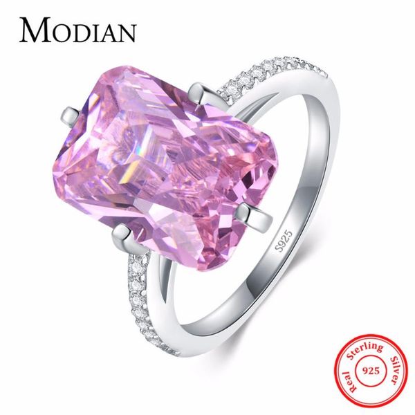 cluster rings modian 100% 925 sterling silver luxury fashion pink crystal party for women engagement jewelry couples gift, Golden;silver
cluster rings modian 100% 925 sterling silver luxury fashion pink crystal party for women engagement jewelry couples gift, Golden;silver