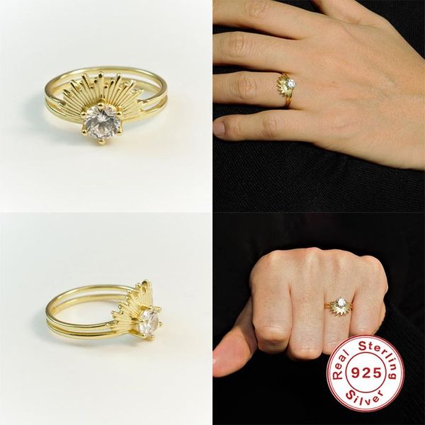 100% s925 sterling silver rings sun diamond exquisite finger ring valentine's day engagement party fine jewelry anillos cluster, Golden;silver
100% s925 sterling silver rings sun diamond exquisite finger ring valentine's day engagement party fine jewelry anillos cluster, Golden;silver