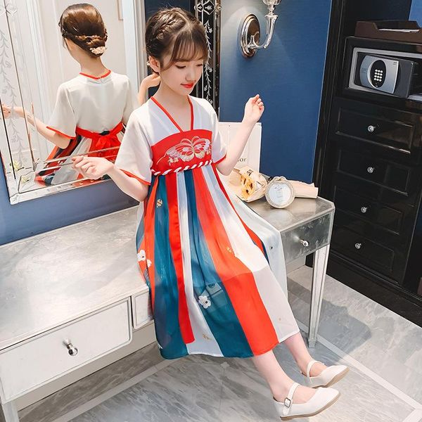 girl's dresses hanfu girls spring and autumn chinese style ancient costume children undergarment summer dress long skirt girl tang suit, Red;yellow
girl's dresses hanfu girls spring and autumn chinese style ancient costume children undergarment summer dress long skirt girl tang suit, Red;yellow