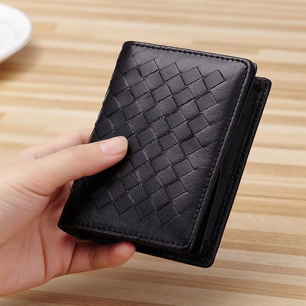 card holders sheepskin woven business case for men luxurious handmade knitting wallets fashion design name coin bag, Brown;gray
card holders sheepskin woven business case for men luxurious handmade knitting wallets fashion design name coin bag, Brown;gray